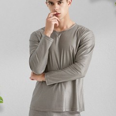 Men EMF EMI Shielding Long Sleeve Top 100% Silver Fiber Anti-Radiation Shirt
