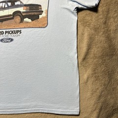 Ford F150 OBS Built Ford Tough Slogan T Shirt Mens Large Blue Truck Graphic Tee