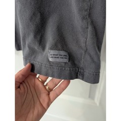 Life is Good Mens Large Gray Flag Graphic Short Sleeve Cotton Crusher T-Shirt