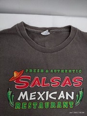 Cinco De Mayo t-shirt. double sided Men’s Sz M. Salsa’s Mexican Restaurant