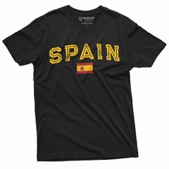 Spain España T-shirt Spanish Flag Coat of arms National Patriotic Tee Shirt Tee
