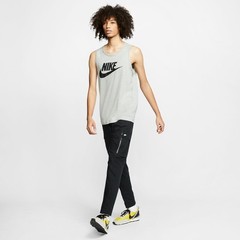 Nike Men’s Sportswear Tank, Dark Grey Heather/Black, Small – Dark Grey Heather/B