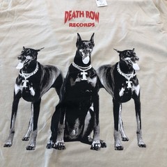 DEATH ROW RECORDS Shirt Mens Large L Beige RAP Hip Hop Knight DRE Snoop Dogg NWT