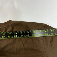 Patagonia Live Simply Shirt Brown Organic Cotton Red Guitar Crewneck Tee XS