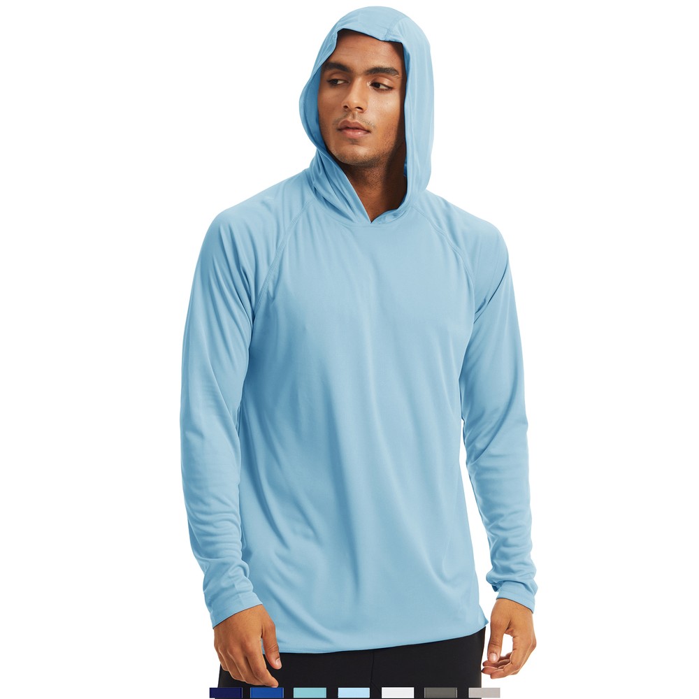 Men’s Sports Hoodie UPF 50+ Outdoor Fishing Sun Shirt Skin Protection UV Shirt