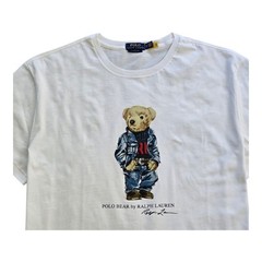 Polo Ralph Lauren Classic Fit Polo Bear Jersey T-Shirt Short Sleeve White