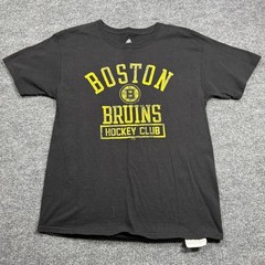 NHL Boston Bruins Mens M Black Hockey Club Short Sleeve Tee