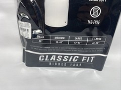 Hurley ~ Men’s 3-Pack Ribbed Tank Cotton Blend Tag Free White ~ S(36”)
