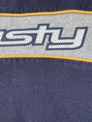 Rusty Men’s M Navy/Gray/Yellow Colorblock Logo Crew Neck Short Sleeve T-Shirt