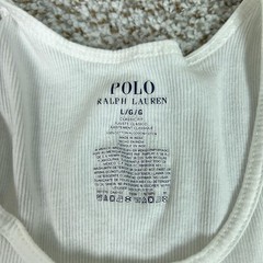 Polo Ralph Lauren Tank Top Mens Large White Ribbed Cotton Undershirt Logo Pony