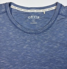 Orvis Long Sleeve Slub Tee T-shirt Mens 2XL Light Blue SUPER SOFT Rayon Blend