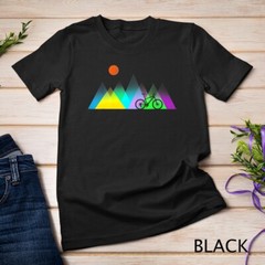 Geometric mountains and MTB gift T-Shirt Unisex T-shirt