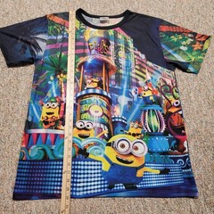 Despicable Me Minions Shirt Mens XL Colorful Neon City Universal Japan Exclusive