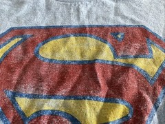 SUPERMAN ORIGINAL LOGO T SHIRT TEE – BLUE – OFFICIAL ITEM – DC – SMALL