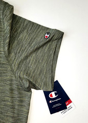 NWT 2XL Champion Double-Dry Anti-Odor Small Logo Performance T Shirt Olive Green