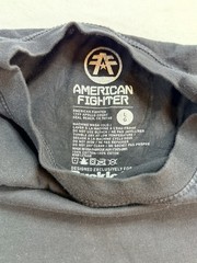 American Fighter Mens T-Shirt LANDER Athletic Biker GYM Black MMA Large