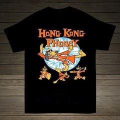 Vtg 1970s Classic Hong Kong Phooey Black S to 5XL Unisex Shirt VK207