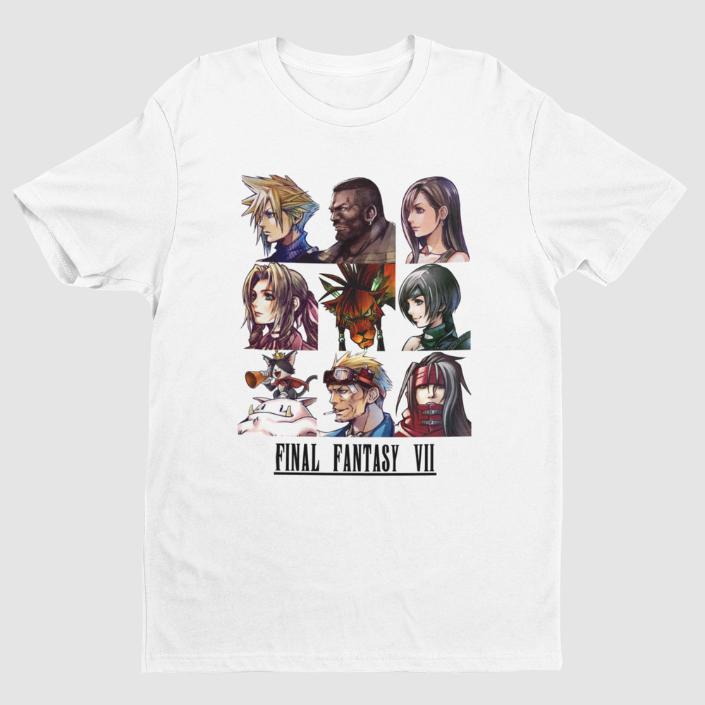 Final Fantasy VII Characters Key Art Premium Unisex T-shirt Tetsuya Nomura Art