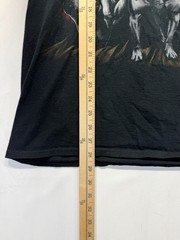 Fruit Of The Loom HD Cotton T Shirt Mens L Black Cotton Graphic Grim Reaper Dogs