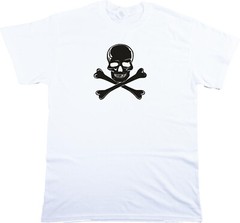 Skull And Crossbones T-Shirt – Punk Rock, 70s, Various Colours