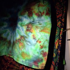 Quality Handmade Tie-dyed T Shirt 100% Cotton Unisex Large “Psychedelic Bloom!”