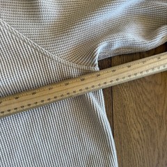 LL Bean Signature Waffle Knit Thermal Crewneck Heavyweight 100% Cotton