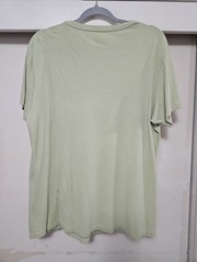 RRL Double RL Light Lime Minimalist Short Sleeve Basic Tshirt SZ Large *FLAWS*