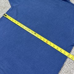 80s University Of Delaware Tee Size XL Polycotton Blue On The Velva Sheen Tag