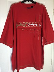 Men Big men 6x Tee shirt short sleeve urban with applique and prints NWT