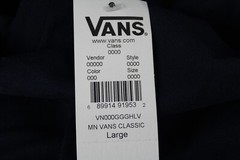 Man’s Shirts & Tops Vans Vans Classic Tee Navy/Frost Grey Large BRAND NEW