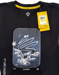 NEW Curry Trend Under Amour Men’s Heavyweight T-Shirt Size M Black