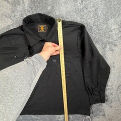 FB County Zip Shirt Mens Medium Black Half Zip Cargo Pocket Chicano Streetwear
