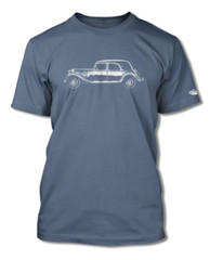 Citroen Traction Avant 11B 1934 – 1957 T-Shirt – Men – Side View – French Car