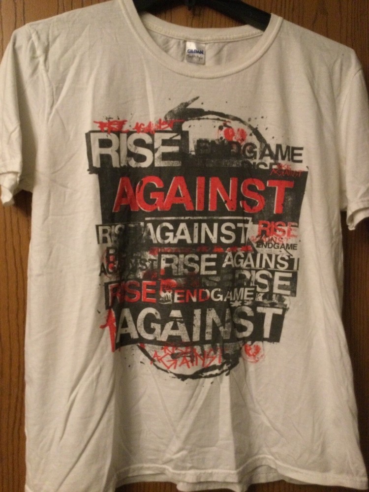 Hot Rise Against White Cotton S-5XL Shirt For Fan Gifts Unisex Form ST350
