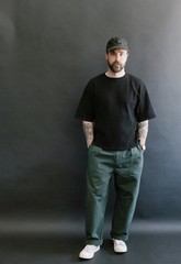 Eat Dust Clothing Black Cotton Mesh Oversized T-Shirt Men’s Medium