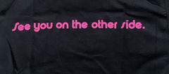Utopia Astroworld “See You On The Other Side” T-Shirt Black & Pink Size Small