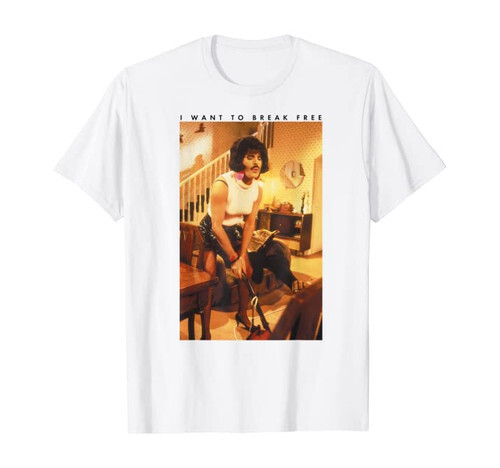 Freddie Mercury Queen Official I Want To Break Free T-Shirt