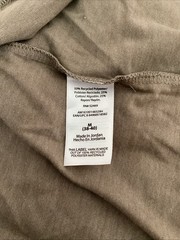 ATHLETIC WORKS Moisture Wicking Taupe Short Sleeve Crew Neck Pocket T-Shirt Sz M