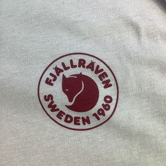 Fjallraven 1960 Logo T-shirt Mens Chalk White Organic Cotton Tee Size XL NWT