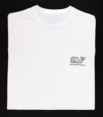Vineyard Vines Men’s SS Whale Pocket Crew T-Shirt Tee “SS TROPICAL DRINK WHALE”