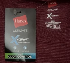 Hanes Ultimate X-Temp T-Shirts 2XL Cranberry Tart Heath New Sealed