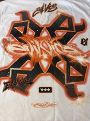 Size Medium Evil Vice Fire Star Skull T-shirt