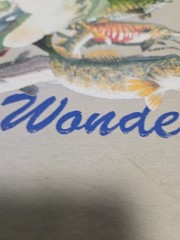 Vintage The Wild Side Shirt L Fish Collage Wild Outdoors Natural Wonders 90s