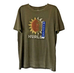 NEW Hurley T Shirt Mens Medium Y2K Surfer Gothic Skater Cyber Grunge Skull