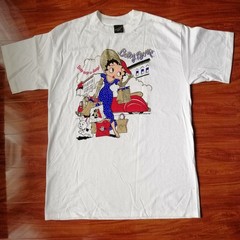 Deadstock Vintage 1995 Betty Boop Glittered Shopping Boutique Fashion Glam Large