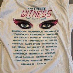 RARE – Katy Perry – Witness Concert Tour 2017 – Graphic T Shirt – Men’s Size XL