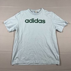 Set Of 2 Adidas Essentials T Shirt Mens M Wonder Blue Embroidered Logo Crew Neck
