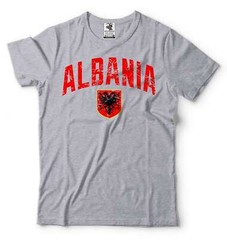 Mens Albania T-shirt Albania Flag Shirt Albania National Albania Patriotic Tee