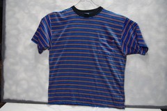 Vintage 90s Santana Striped Pocket T-Shirt Men’s L Acrylic Grunge Skater Surfer