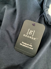 GEORGE SUPER SOFT ESTATE BLUE LONG SLEEVE CREW NECK TEE SHIRT Sz S*